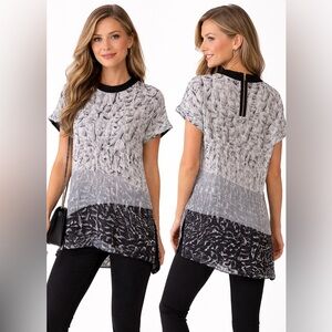 Helmut Lang 100% Silk Crinkle Top – Size Small